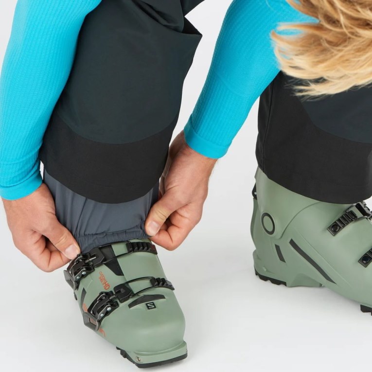 Salomon Gravity Gore Tex Lyžiarske Nohavice Panske Čierne | SK 9EUZTY